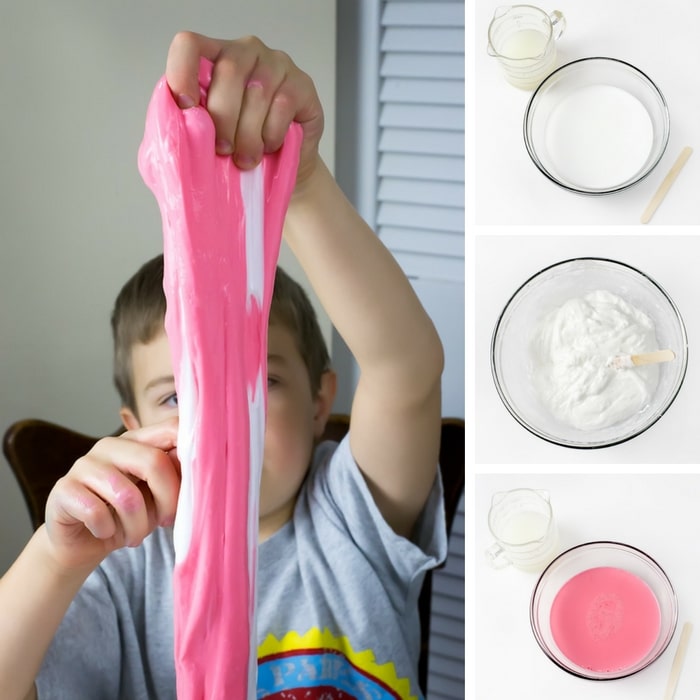How to make candy cane slime recipe