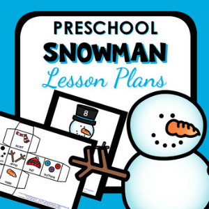 Printable snowman lesson plans cover
