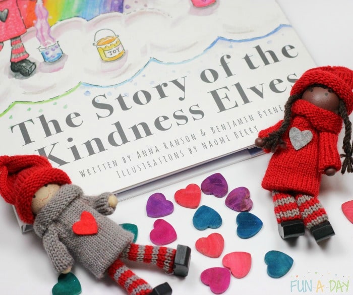 Acts of kindness for kids - dye wood hearts, read a good book, and make plans for some random acts of kindness