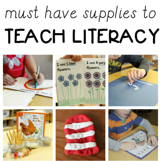 The best preschool supplies needed to teach early literacy
