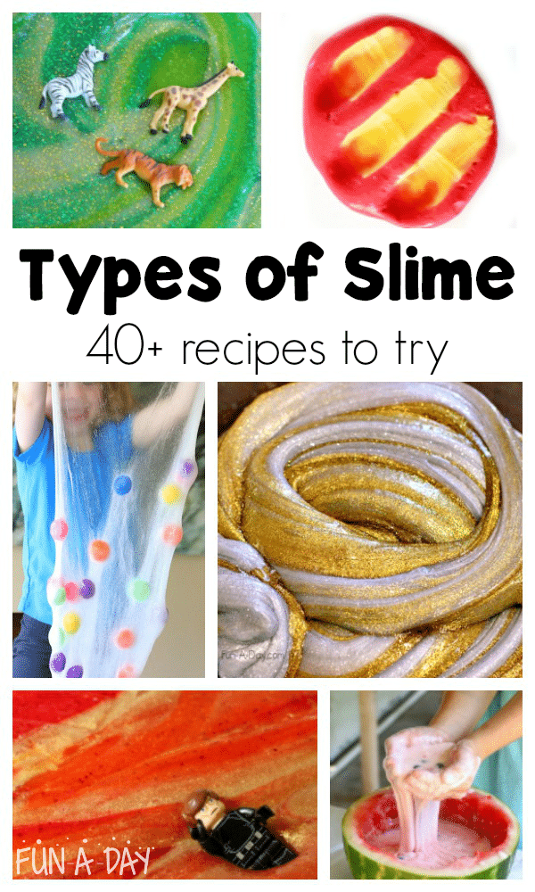 Types of slime recipes kids love