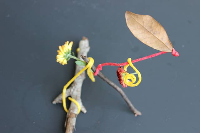 Preschool leaf activities - Leaf sculptures