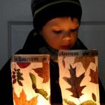 preschool leaf activities - leaf lantern