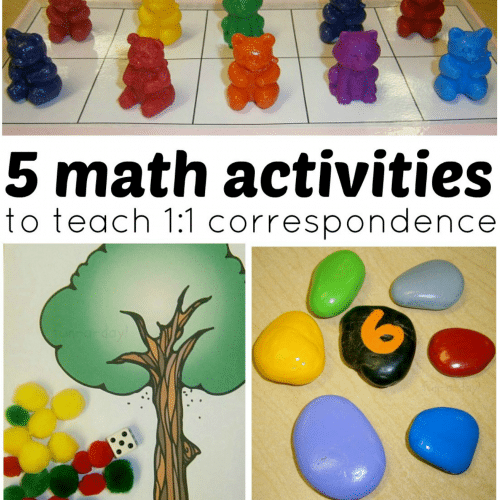 Math Activities for Preschool - One-to-One Correspondence