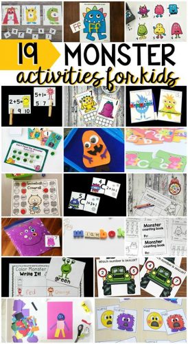 Monster Counting Activity and 18 More Monster Ideas for Kids