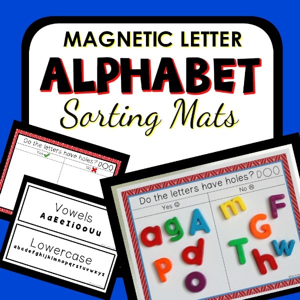 magnetic letter alphabet sorting mats cover