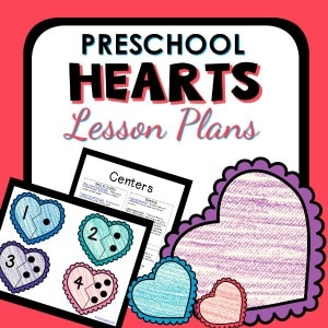preschool hearts lesson plans cover
