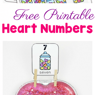 Valentine's Day Free Printable Number Cards