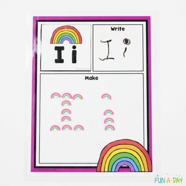 Free alphabet printable to use with the kids this spring