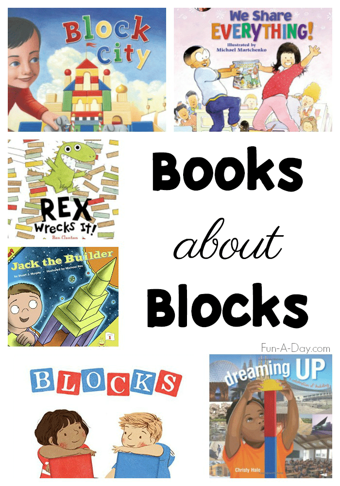 Books about blocks for the block center
