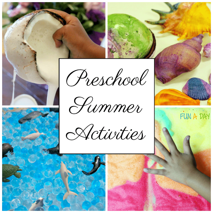 summer activities for preschoolers and kindergartners
