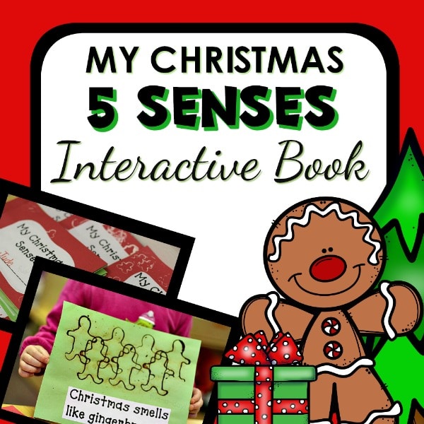 my christmas 5 senses interactive book resource cover