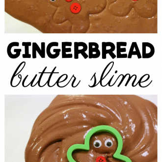 Make scented gingerbread butter slime with model magic