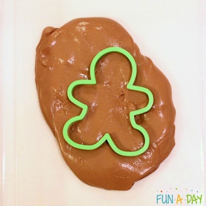 make gingerbread butter slime with model magic