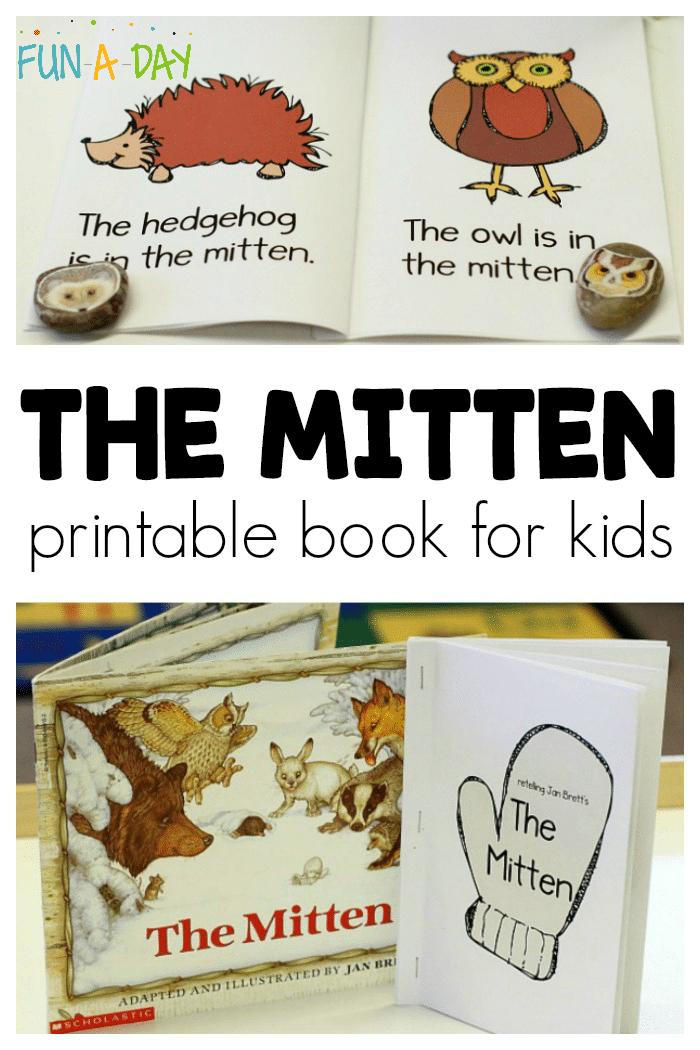 free the mitten printable book for preschool