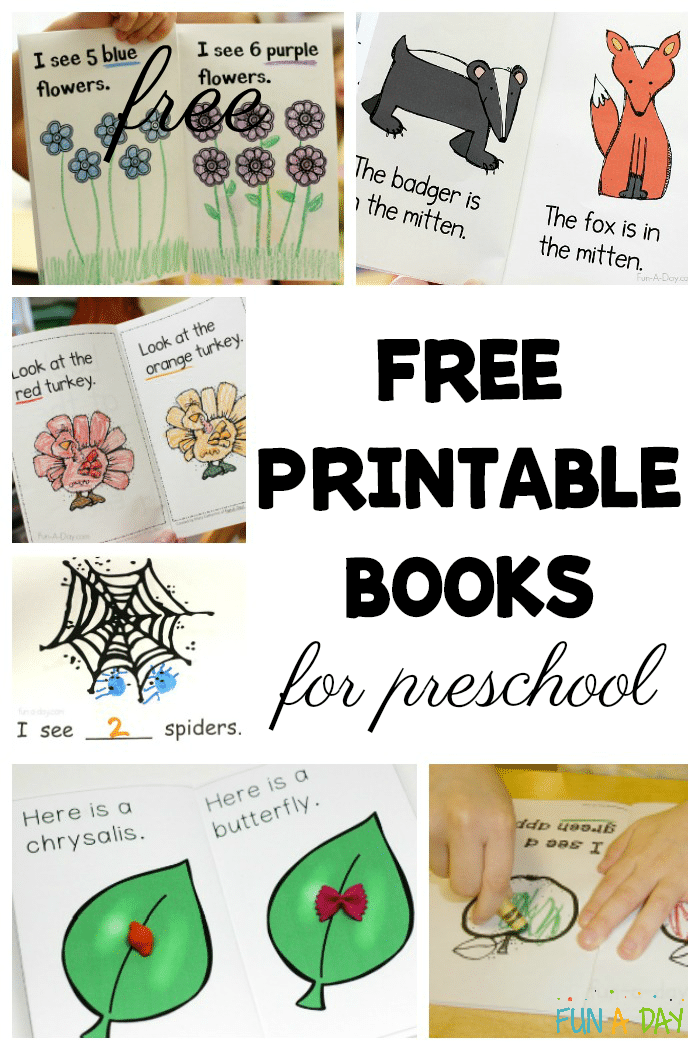 Printable Books for Preschool and Kindergarten