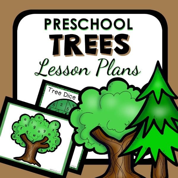 cover for trees lesson plans for preschool
