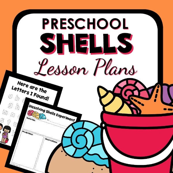 preschool shells lesson plans cover