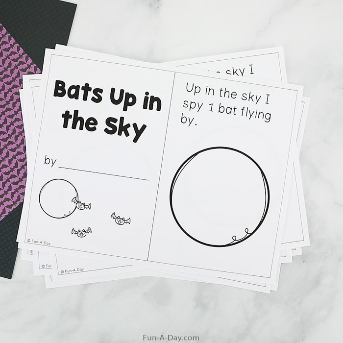 black and white bat early reader titled bats up in the sky