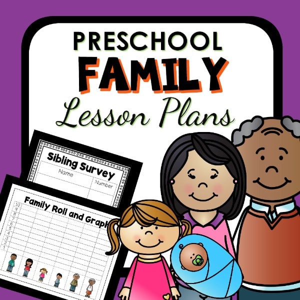 Preschool family lesson plans cover
