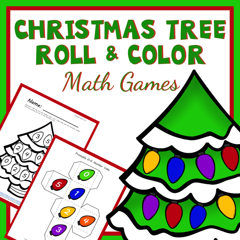 christmas tree roll and color