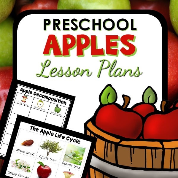 preschool apples lesson plan cover