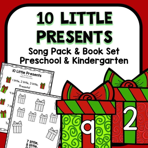 10 little presents song pack & book set cover.