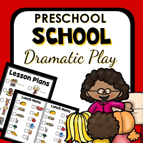 Preschool school dramatic play cover