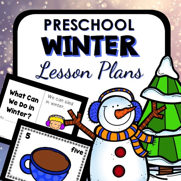 Cover of preschool winter lesson plans.