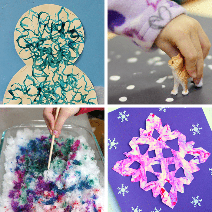 4 ideas for process art for winter