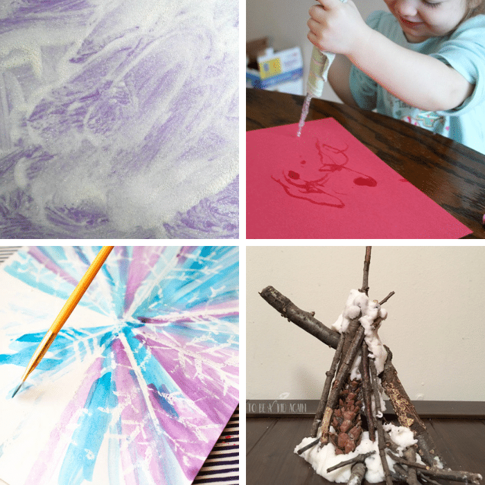 4 ideas for preschool winter art