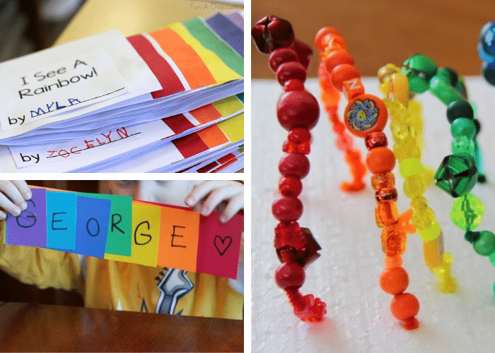 3 rainbow-themed literacy activities for preschool