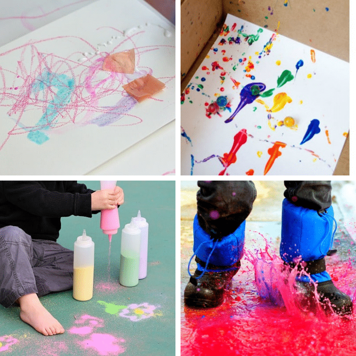 4 process art ideas for spring