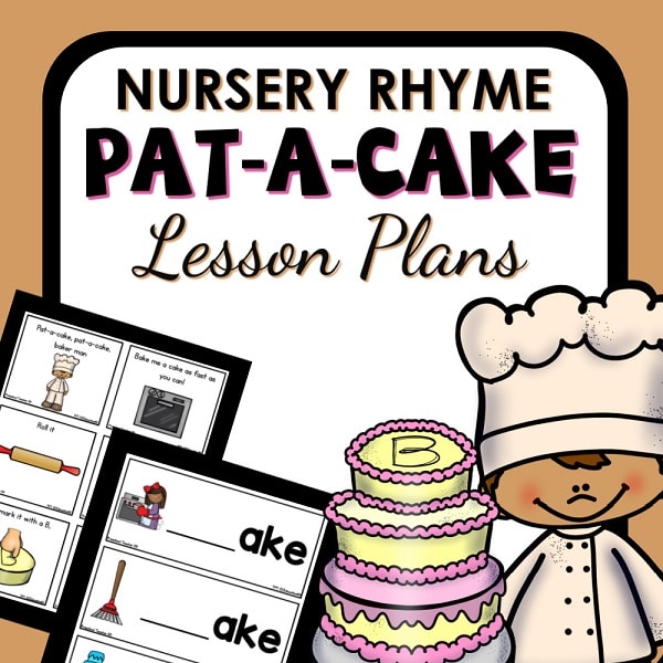 Pat-A-Cake preschool lesson plan resource cover.