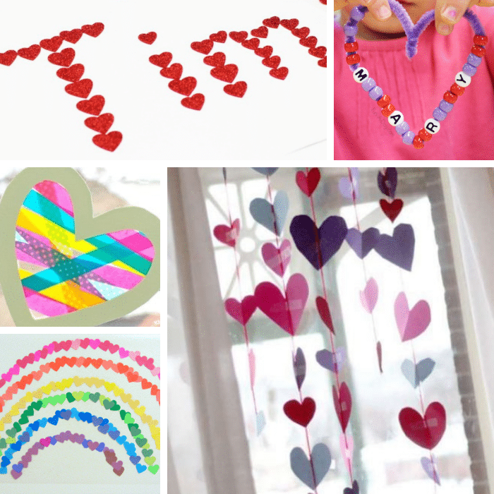 5 heart crafts to make with preschoolers