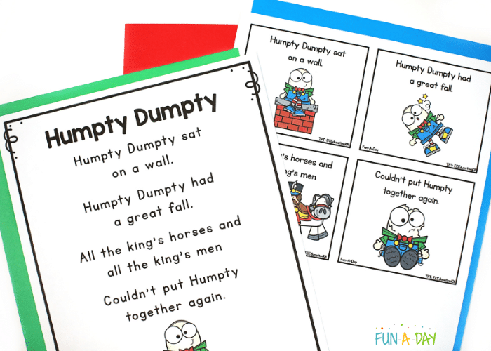 free humpty dumpty printables