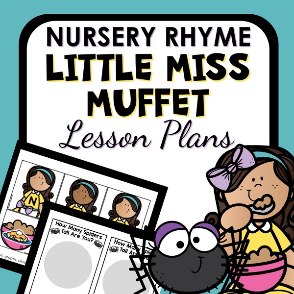 Little Miss Muffet Lesson Plans preschool resource cover.