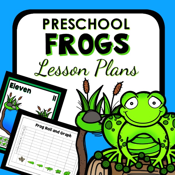Preschool Frogs Lesson Plan cover.