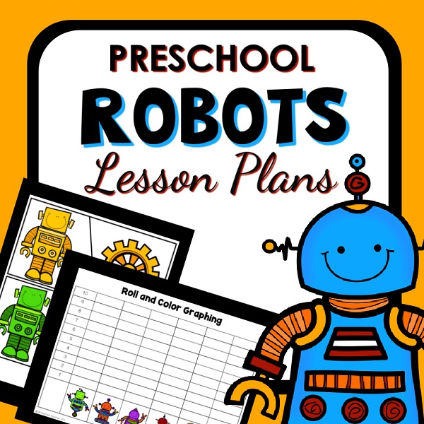 New robot lesson plan cover.