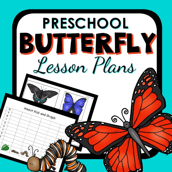 Butterfly Lesson Plans preschool resource cover.