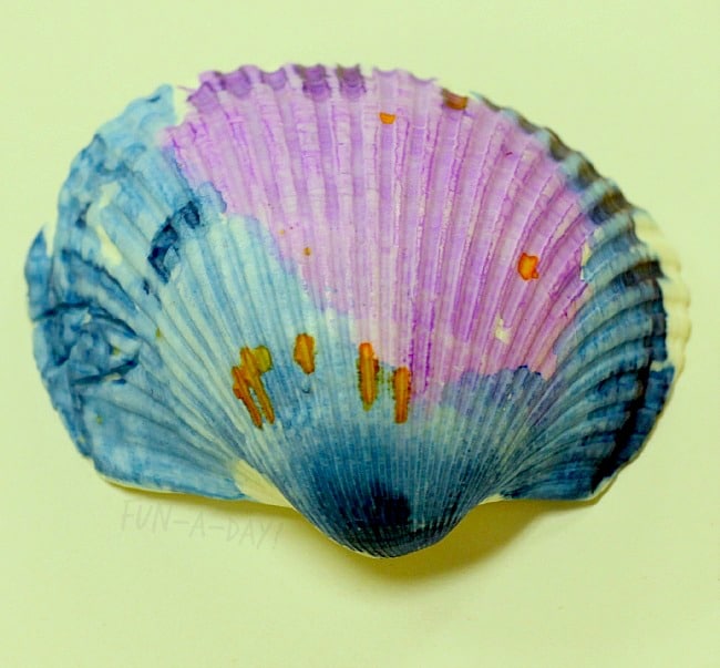 preschooler-painted shell
