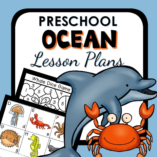 Preschool ocean lesson plans cover.
