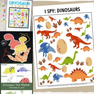 Free Dinosaur Printables for Preschool - Fun-A-Day!