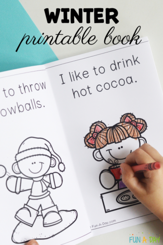 Free I Like Winter Printable Book - Fun-A-Day!