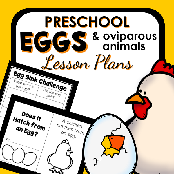 preschool eggs and oviparous animals lesson plans cover