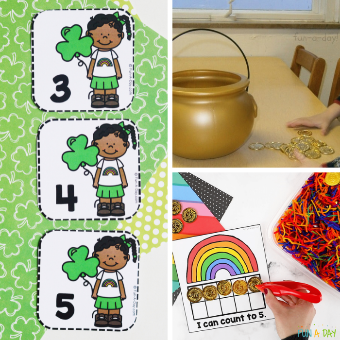 3 math-themed st. patrick's day activities for preschoolers