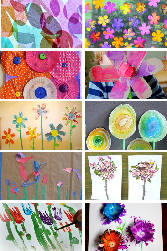 10 spring art projects with flowers