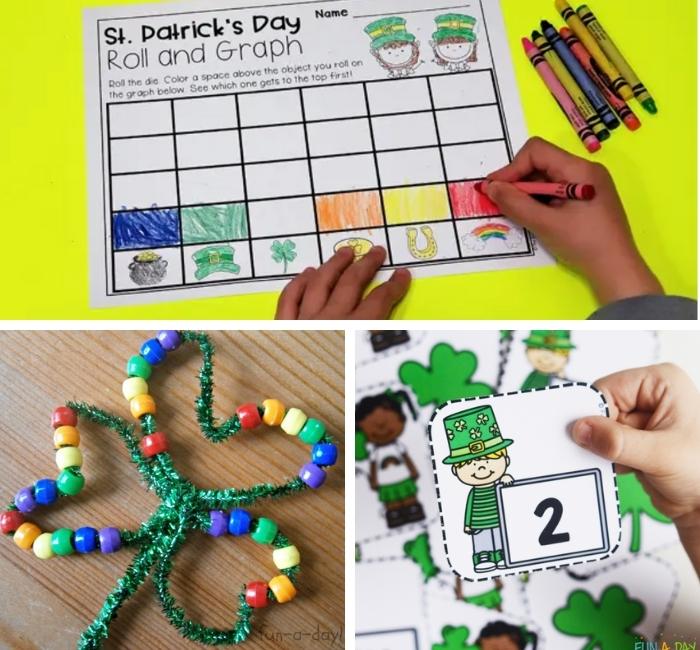 3 spring math holiday activities for preschool kids