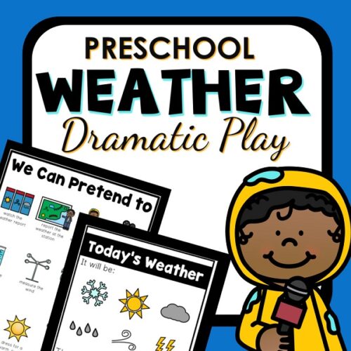 weather dramatic play button