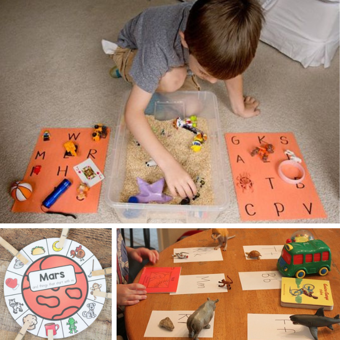 Beginning Sound Matching Activity Printable Resource Preschool Lessons Homeschool Montessori Educational Learning Phonics Sorting Game